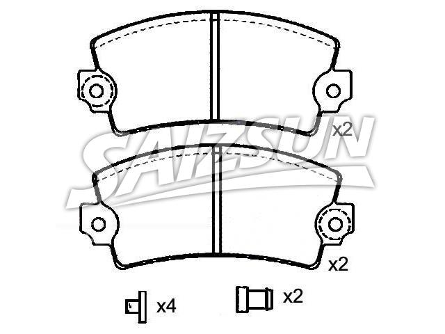 тормозная кладка Brake Pad Set:60 00 039 184