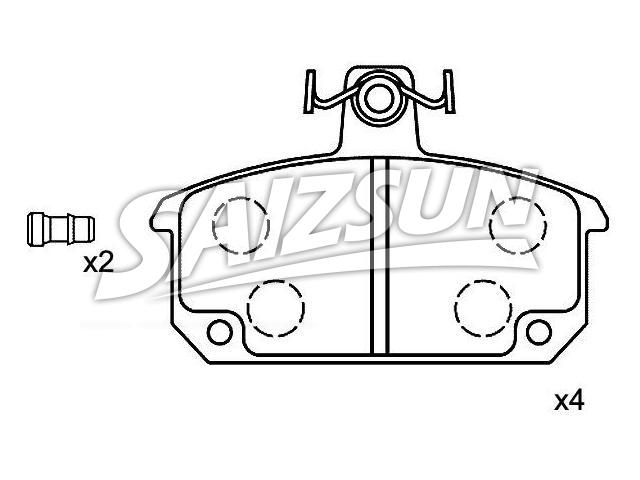 тормозная кладка Brake Pad Set:77 01 201 059