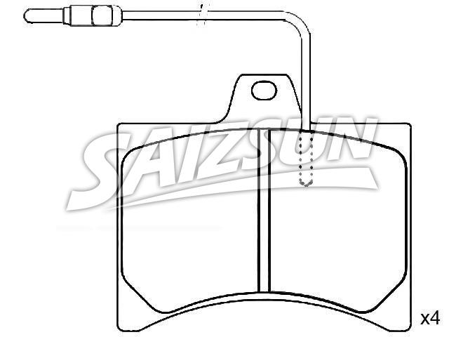 тормозная кладка Brake Pad Set:75 529 822