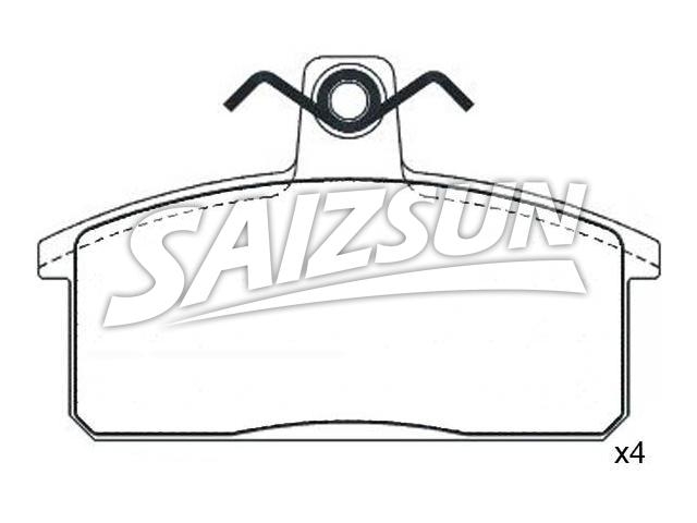 刹车片 Brake Pad Set:9 443 50 09