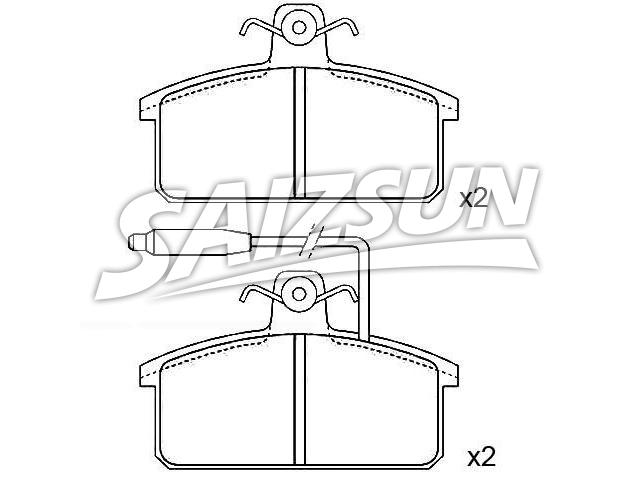 刹车片 Brake Pad Set:8E0 211 650 81