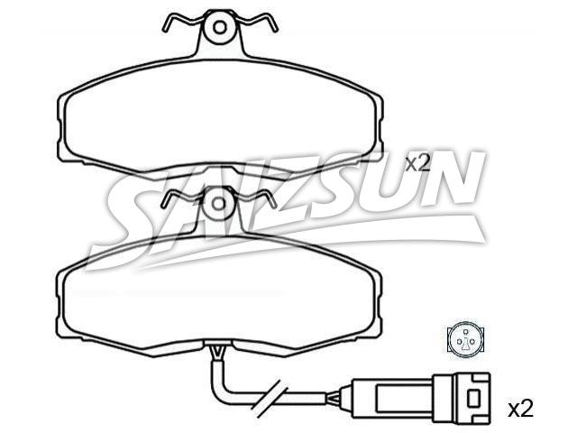 刹车片 Brake Pad Set:5 018 982