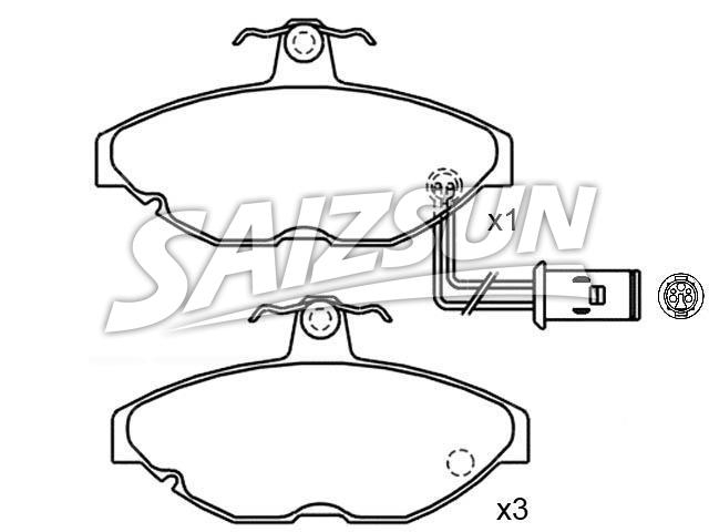 刹车片 Brake Pad Set:BHM7237