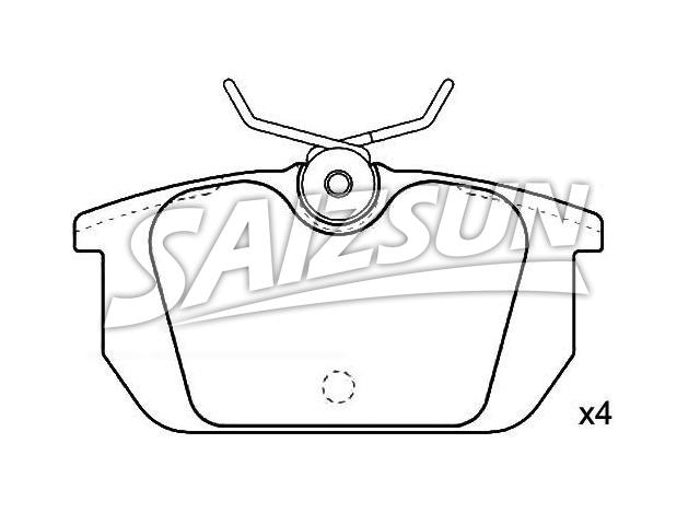 Bremsbelagsatz, Scheibenbremse Brake Pad Set:0060 765 020