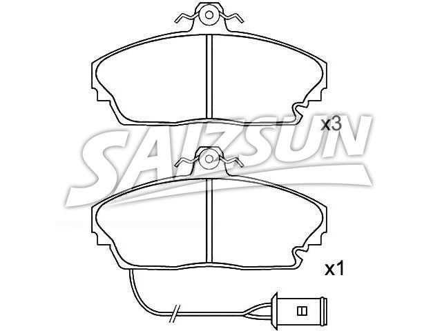 Bremsbelagsatz, Scheibenbremse Brake Pad Set:45022-SG9-000