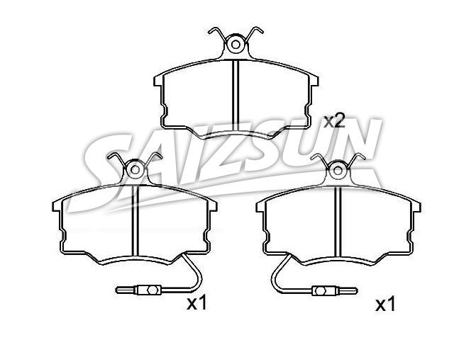 Bremsbelagsatz, Scheibenbremse Brake Pad Set:5 892 580