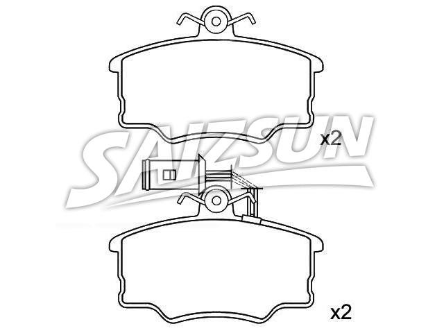 Bremsbelagsatz, Scheibenbremse Brake Pad Set:0060 743 564