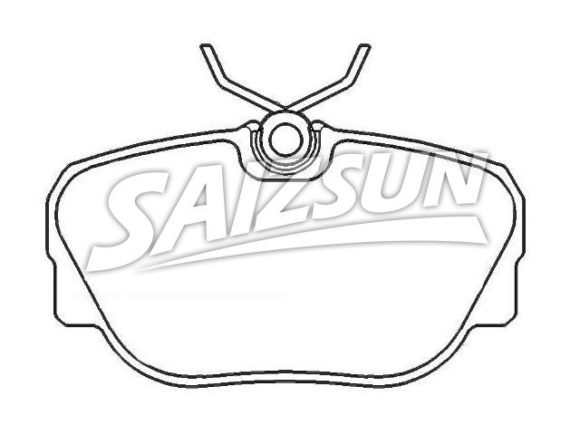 Bremsbelagsatz, Scheibenbremse Brake Pad Set:34 11 1 154 442