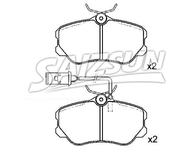 刹车片 Brake Pad Set:0060 760 121