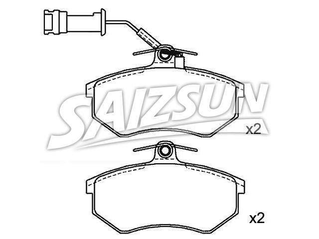 刹车片 Brake Pad Set:853 698 151 E