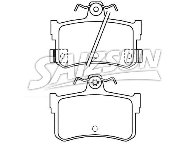 Bremsbelagsatz, Scheibenbremse Brake Pad Set:GBP90323