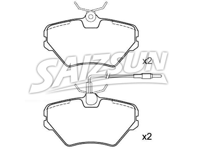 Bremsbelagsatz, Scheibenbremse Brake Pad Set:77 01 203 967