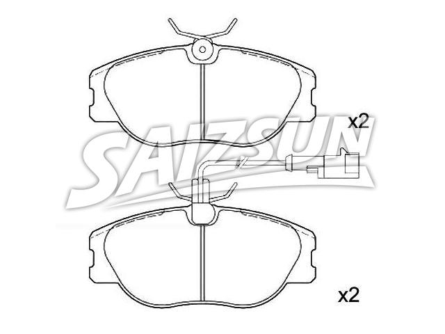 Bremsbelagsatz, Scheibenbremse Brake Pad Set:9 950 550