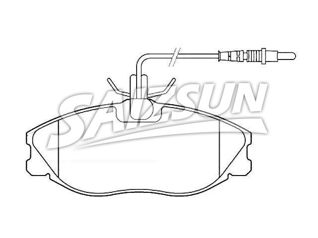 Bremsbelagsatz, Scheibenbremse Brake Pad Set:4251.43