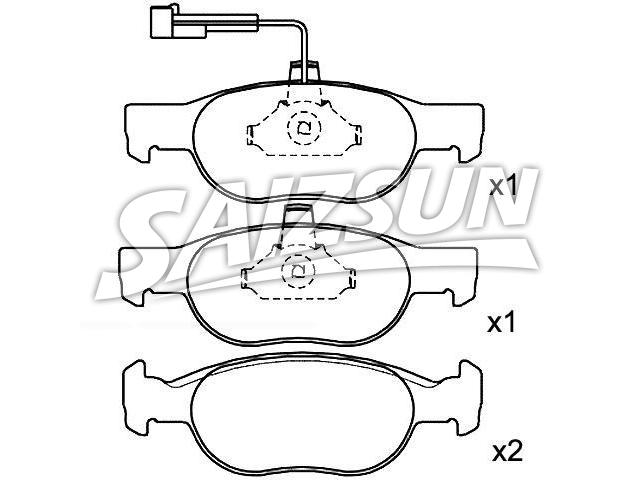Bremsbelagsatz, Scheibenbremse Brake Pad Set:7 736 219 9