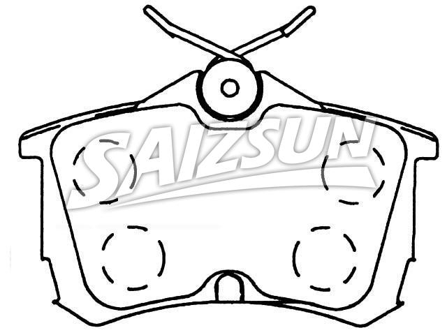 刹车片 Brake Pad Set:43022-S1A-E02