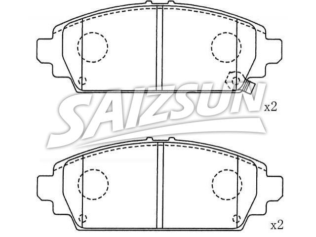 刹车片 Brake Pad Set:45022-S1A-E61