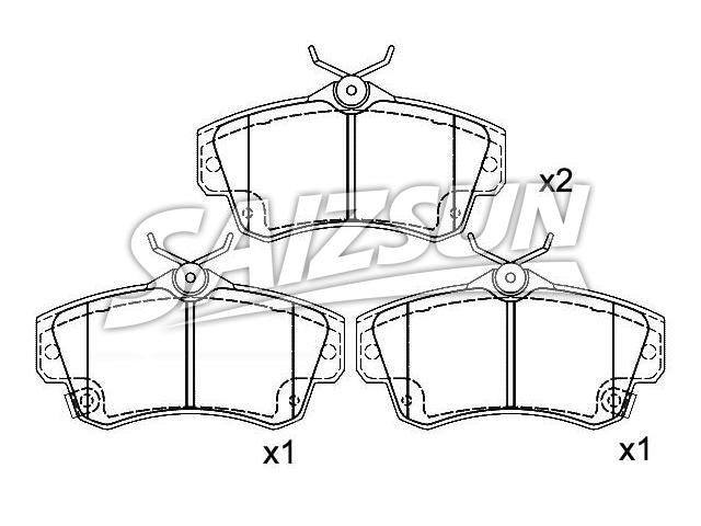 刹车片 Brake Pad Set:05017843AA