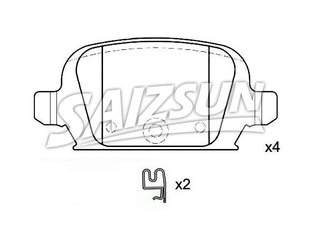 刹车片 Brake Pad Set:16 05 965
