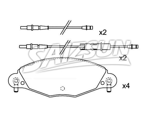 Bremsbelagsatz, Scheibenbremse Brake Pad Set:4252.16