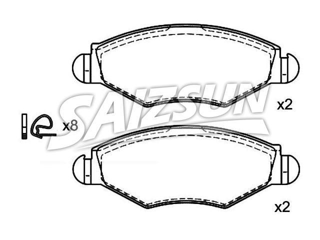 Bremsbelagsatz, Scheibenbremse Brake Pad Set:4252.12