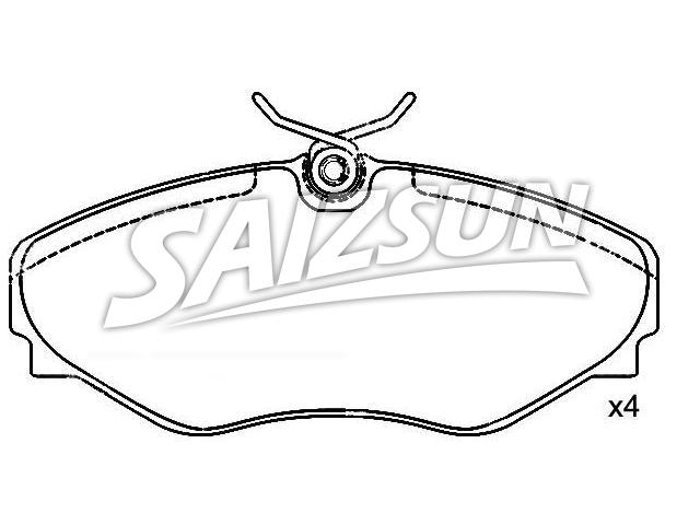 тормозная кладка Brake Pad Set:60 25 371 662