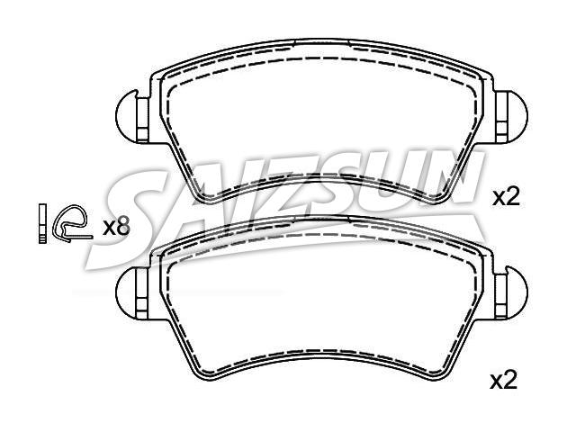 тормозная кладка Brake Pad Set:4252.29