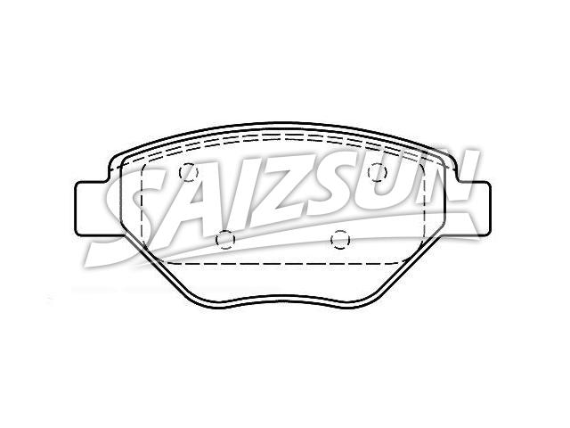 тормозная кладка Brake Pad Set:77 01 207 673
