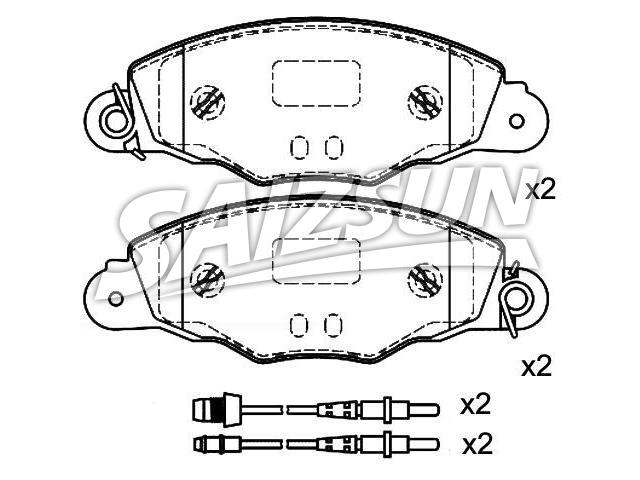 тормозная кладка Brake Pad Set:4251.84