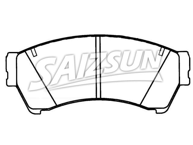 Brake Pad Set:6E5Z-2001-B