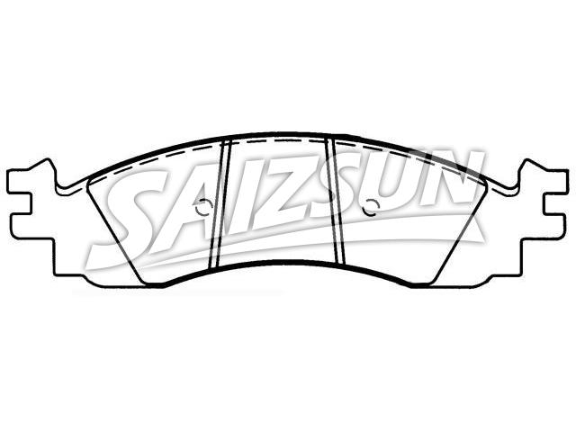 刹车片 Brake Pad Set:6L2Z-2001-A