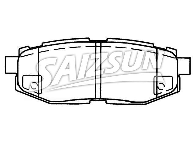 刹车片 Brake Pad Set:26696-XA000