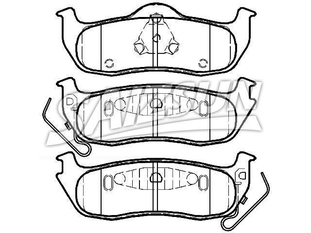 刹车片 Brake Pad Set:05080871AA