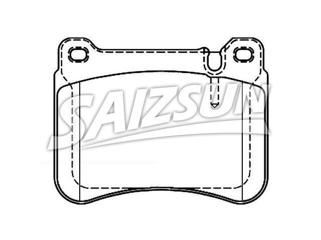 刹车片 Brake Pad Set:004 420 51 20