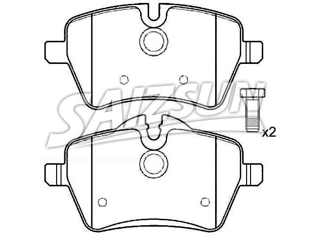 刹车片 Brake Pad Set:34 11 6 770 251