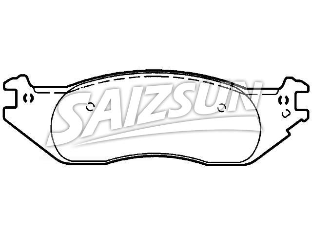 Brake Pad Set:4C2Z-2001-AA