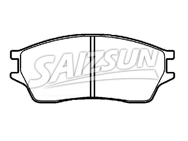 тормозная кладка Brake Pad Set:45022-SF0-600