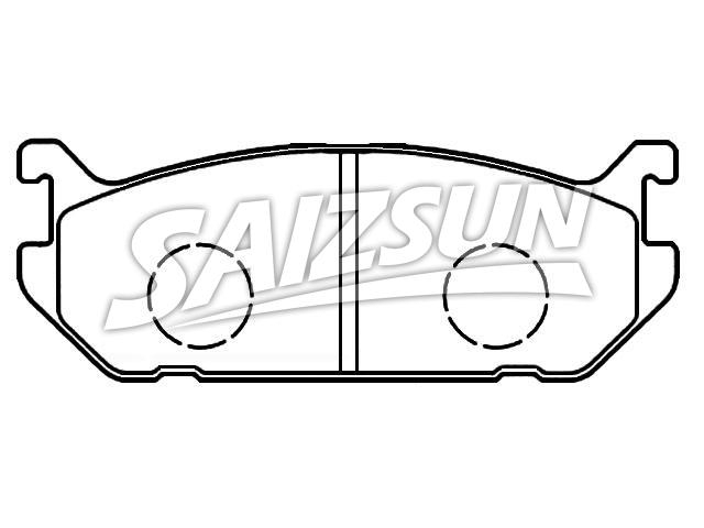 тормозная кладка Brake Pad Set:55210-70B60