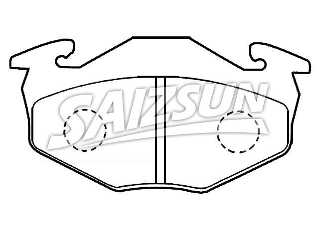тормозная кладка Brake Pad Set:55810-61F02