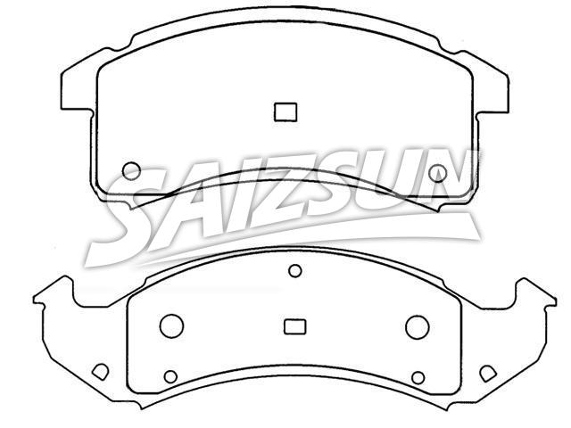 тормозная кладка Brake Pad Set:12510001