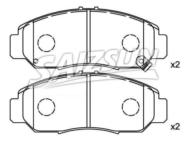тормозная кладка Brake Pad Set:45022-S7A-N00