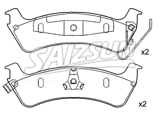 тормозная кладка Brake Pad Set:4796344