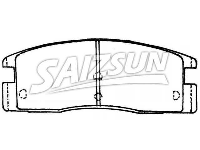 тормозная кладка Brake Pad Set:8-94364-367-0