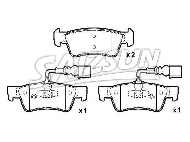 Brake Pad Set:7L6 698 451