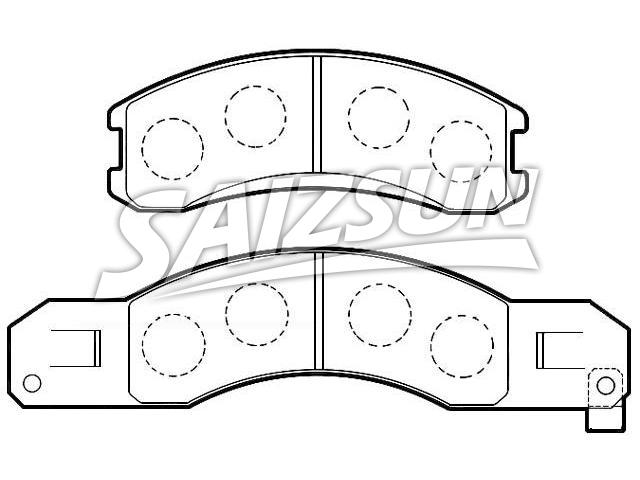 Bremsbelagsatz, Scheibenbremse Brake Pad Set:8-94128-528-0
