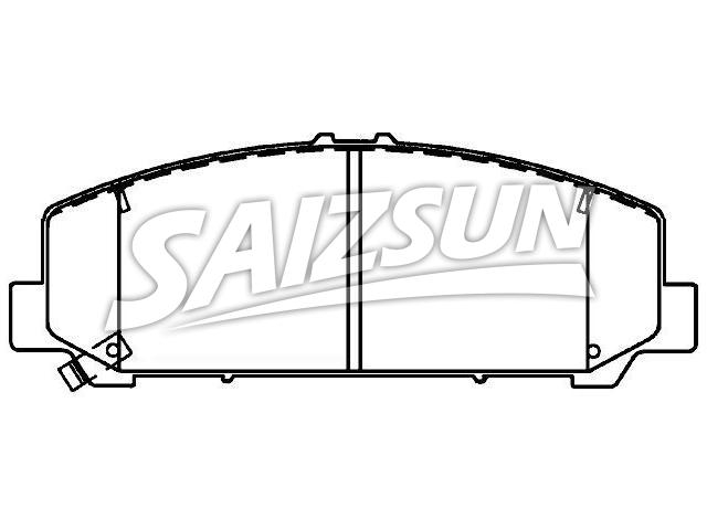 Bremsbelagsatz, Scheibenbremse Brake Pad Set:D1060-ZC60J
