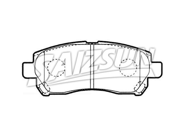 Bremsbelagsatz, Scheibenbremse Brake Pad Set:04465-BZ010