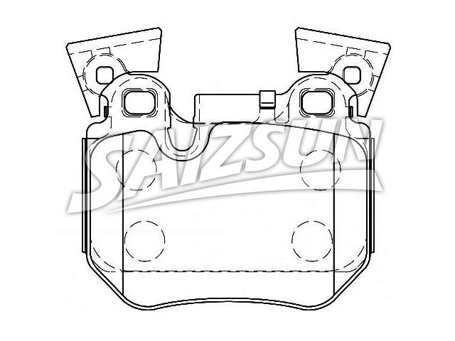 Bremsbelagsatz, Scheibenbremse Brake Pad Set:34 21 6 784 808