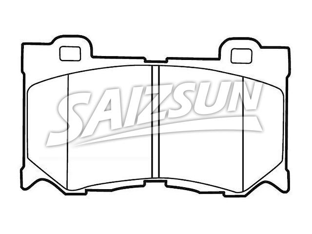 Bremsbelagsatz, Scheibenbremse Brake Pad Set:D1060-JL00A