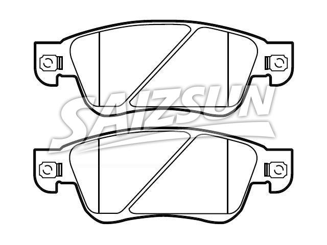 Bremsbelagsatz, Scheibenbremse Brake Pad Set:D1060-JK000